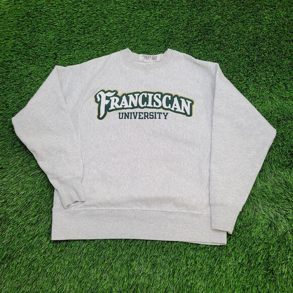 Vintage Franciscan University Sweatshirt Medium 21x25 Arch - Picture 1 of 12